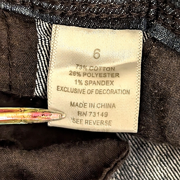 👖W62 Signature Fit Capri Jeans Strait Leg Blue - Picture 7 of 7